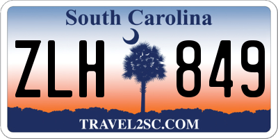 SC license plate ZLH849