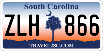 SC license plate ZLH866