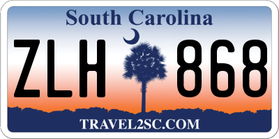 SC license plate ZLH868