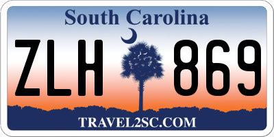 SC license plate ZLH869