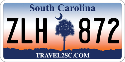 SC license plate ZLH872