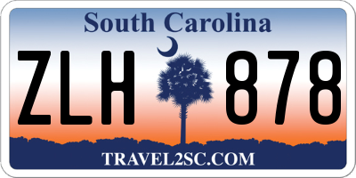 SC license plate ZLH878