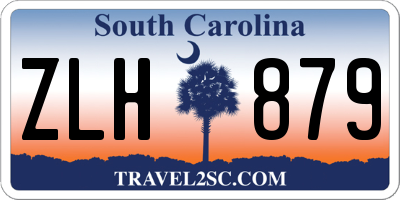 SC license plate ZLH879
