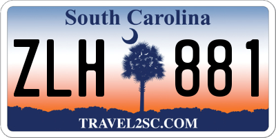 SC license plate ZLH881