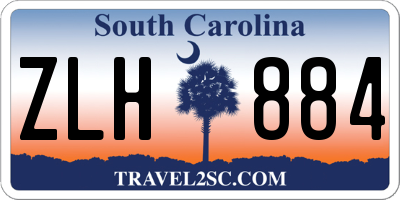 SC license plate ZLH884