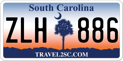 SC license plate ZLH886