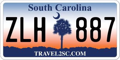 SC license plate ZLH887