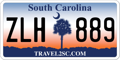 SC license plate ZLH889