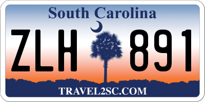 SC license plate ZLH891