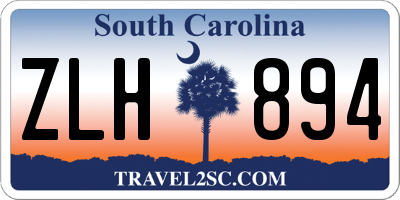 SC license plate ZLH894