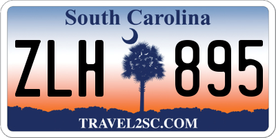 SC license plate ZLH895