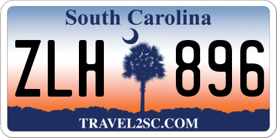 SC license plate ZLH896