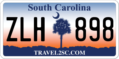 SC license plate ZLH898
