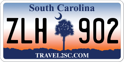SC license plate ZLH902
