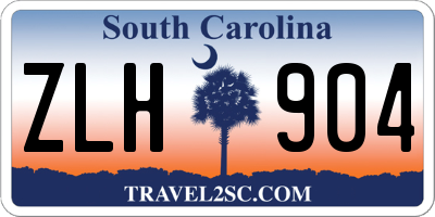 SC license plate ZLH904
