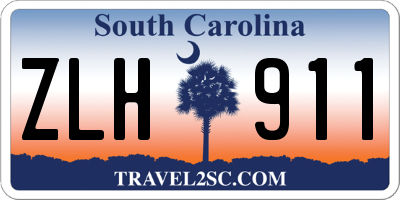 SC license plate ZLH911