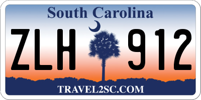 SC license plate ZLH912