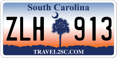 SC license plate ZLH913