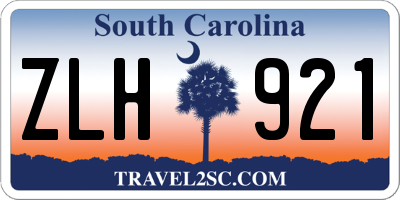 SC license plate ZLH921