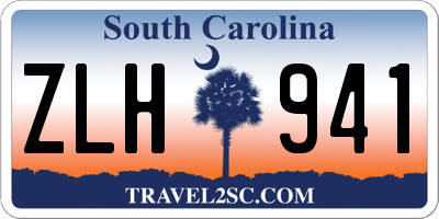SC license plate ZLH941