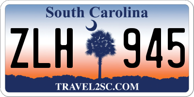 SC license plate ZLH945