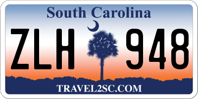 SC license plate ZLH948