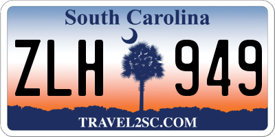 SC license plate ZLH949