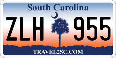 SC license plate ZLH955