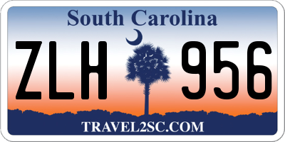 SC license plate ZLH956