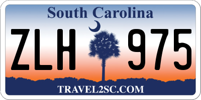 SC license plate ZLH975