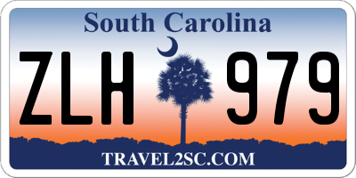SC license plate ZLH979