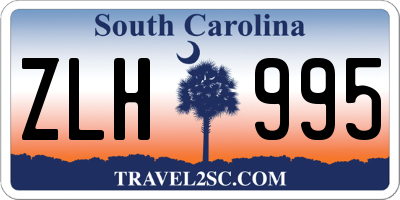 SC license plate ZLH995