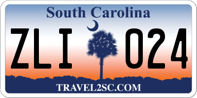 SC license plate ZLI024
