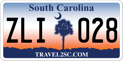 SC license plate ZLI028