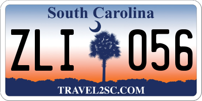 SC license plate ZLI056