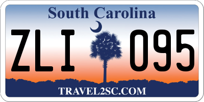 SC license plate ZLI095