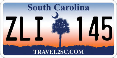 SC license plate ZLI145