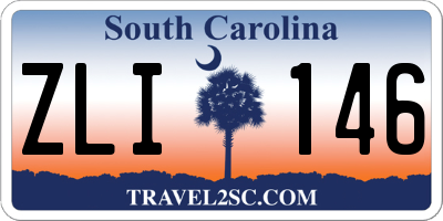 SC license plate ZLI146