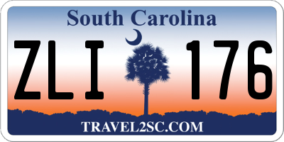 SC license plate ZLI176