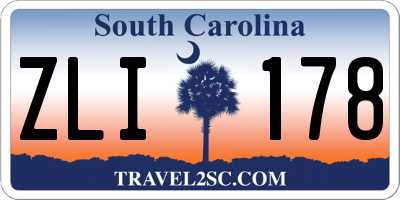 SC license plate ZLI178