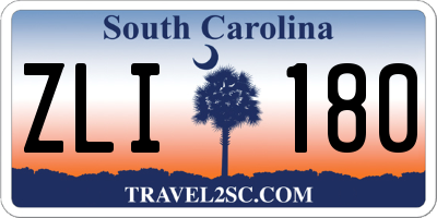 SC license plate ZLI180