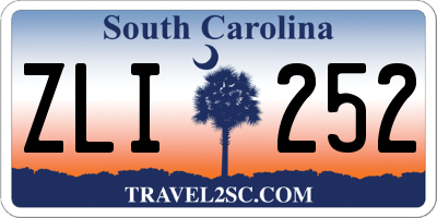 SC license plate ZLI252