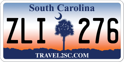 SC license plate ZLI276