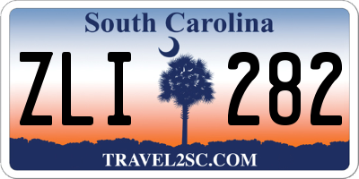 SC license plate ZLI282