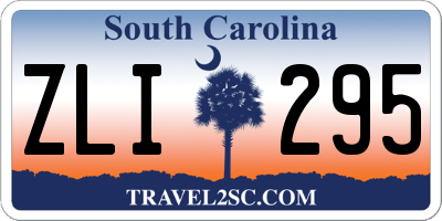 SC license plate ZLI295