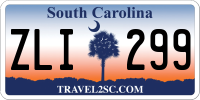 SC license plate ZLI299