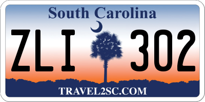 SC license plate ZLI302