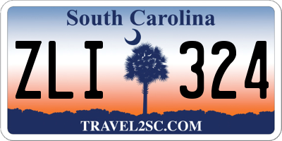 SC license plate ZLI324