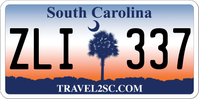 SC license plate ZLI337