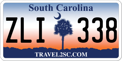 SC license plate ZLI338